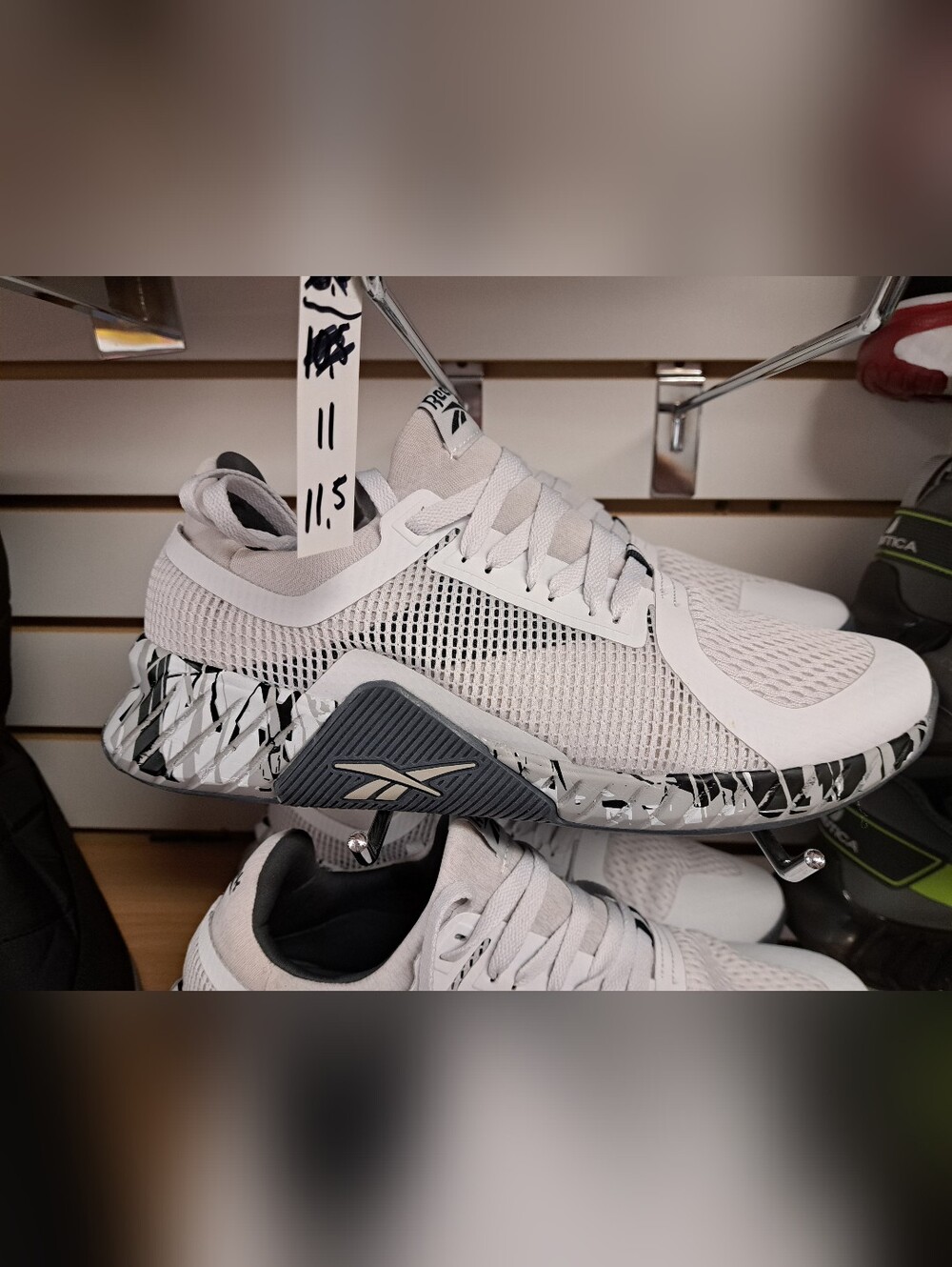Reebok White Mesh Training Sneakers